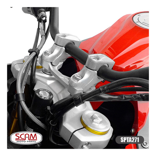 Riser Adaptador Guidao G650gs 2009+ Spto271 Scam Preto