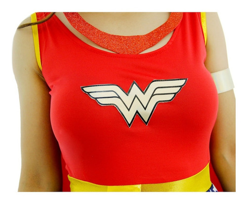 Imagen 8 de 10 de Disfraz Mujer Maravilla Deluxe Dama