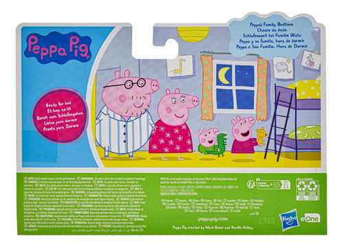 Peppa Pig Peppa Y Su Familia Hora De Dormir Set Hasbro