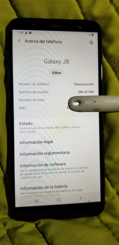 Samsung Galaxy J8 Negro (Usado)