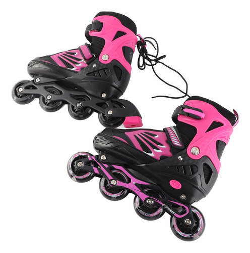 Patines Pink S Para Niños Ajustables En Línea Con Ruedas Com