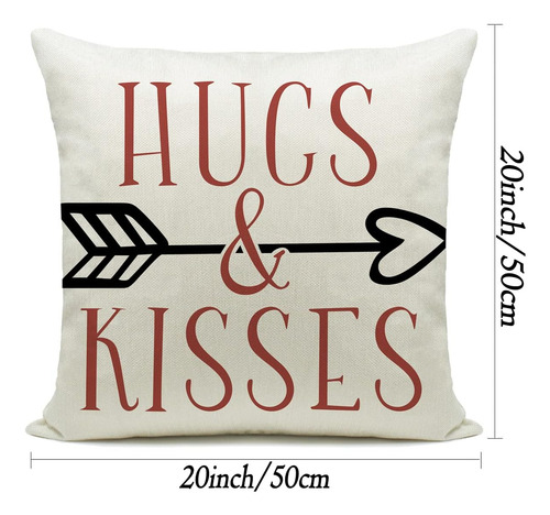 Hlonon Valentines Day Pillow Covers 20 X 20 Pulgadas De 4 -
