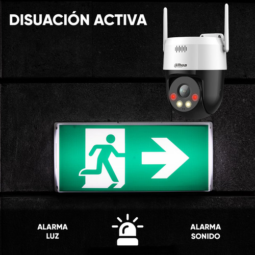 Kit videovigilancia Cronos 4 Cámara Dahua Ip Pt SD2A500HB fullcolor 5mp Audio + HDD 3TB + Accesorios - Kit De Cámara Inteligente SD2A500HB-GN-AW-PV-S2-4CAM-3TB ( DVR dahua Ids-7204huhi-m1/s)