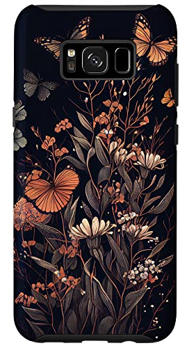 Funda Para Galaxy S8+ Vivid Butterflies In The Garden Of -02