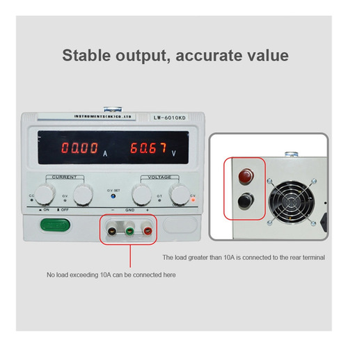 Fuente De Alimentación Cc Estable En Laboratorio 30v 30a