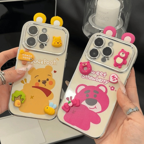 Funda De Teléfono Redmi Winnie The Pooh Y Strawberry Bear
