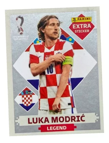 LUKA MODRIC BORDÔ (Base) - EXTRA LEGEND (Croácia) - Figurinha Original -  Não