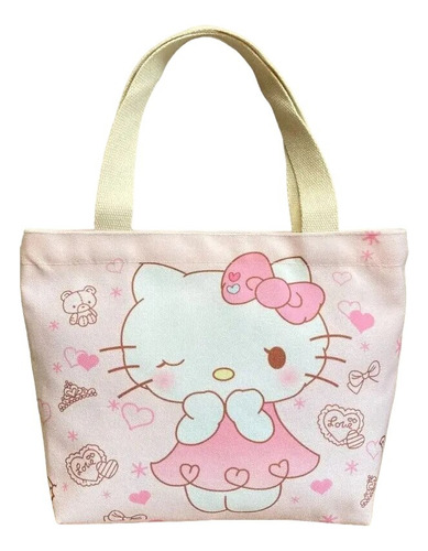 Bolsa De Lona Importada Varios Diseños Hello Kitty 