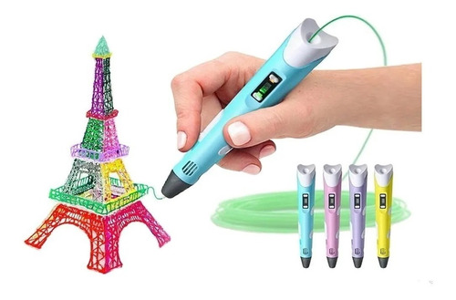 Lapiz Impresora 3d Pen-2 C/ Pantalla + Soporte + Filamentos 