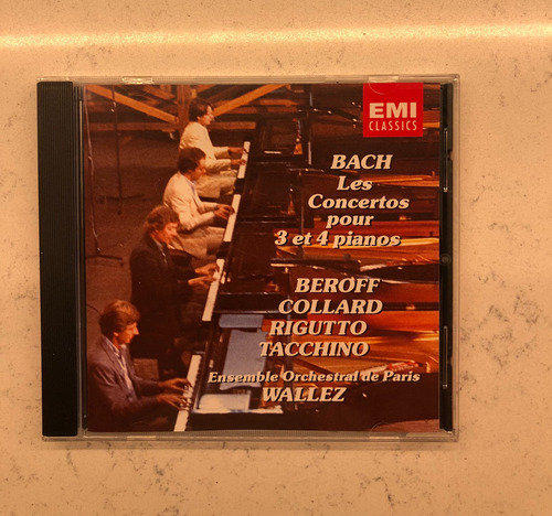 Cd Bach Concertos Pour 3 Et 4 Pianos