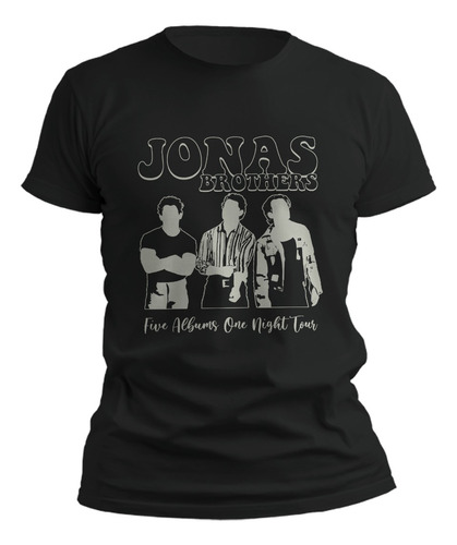 Camiseta Jonas Brothers Five Albums One Night