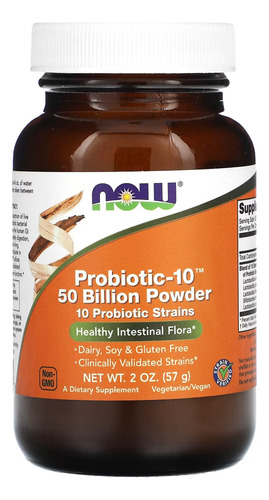 Probiotic 10 50bi Pó Now Foods Probiotic-10 57g