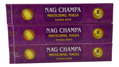 Incenso Massala Nag Champa Shakunthala Escolha Seu Aroma 3un Fragrância Natural Wood - Misticismo