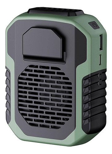 Ventilador De Cintura Portátil, Verde, Ventilador De Refrige