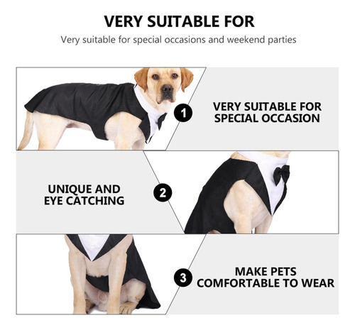 Perro Esmoquin Traje De Perro Y Bandana Conjunto Halloween