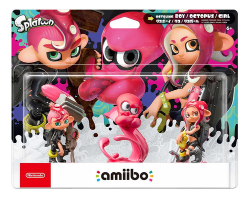 Nintendo Splatoon Series - Octoling Amiibo 3-pack - Switch