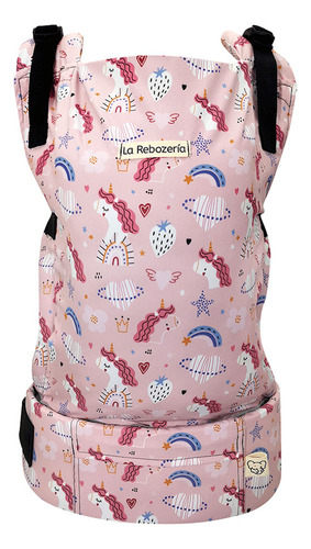 Portabebé Ergonómico La Rebozería Nukú Dryfit Bebé Rs Color Rosa
