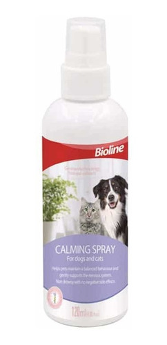 Bioline Calmante Relajante En Spray 120ml - Perros Y Gatos