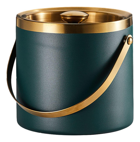 Balde De Gelo Portátil Com Alça Balde De 3l Verde