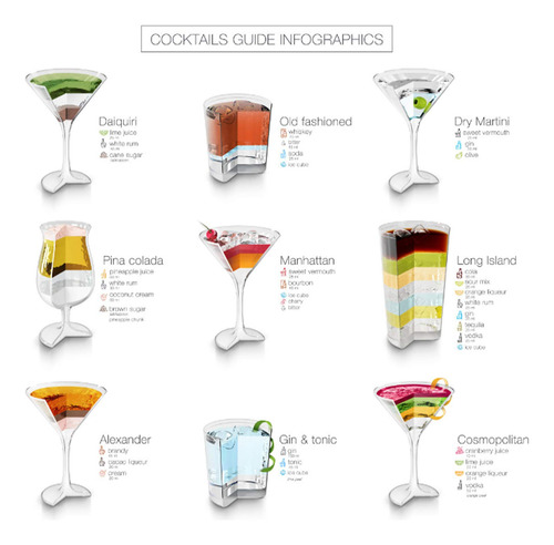 Juego De Coctelera De 6 Piezas Herramientas De Bar