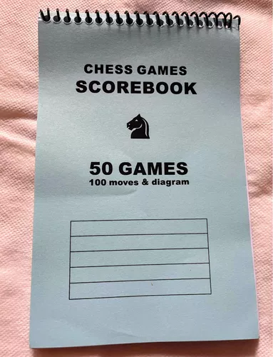 Caderno De Anotações De Jogos De Xadrez