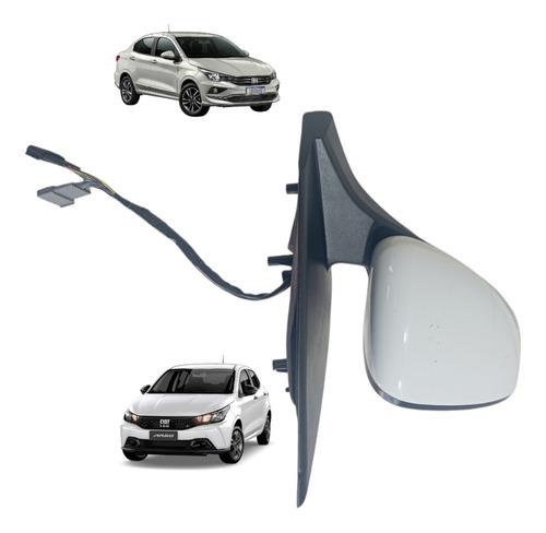 Retrovisor Elétrico C Pisca Sensor Temperatura Cronos Carona