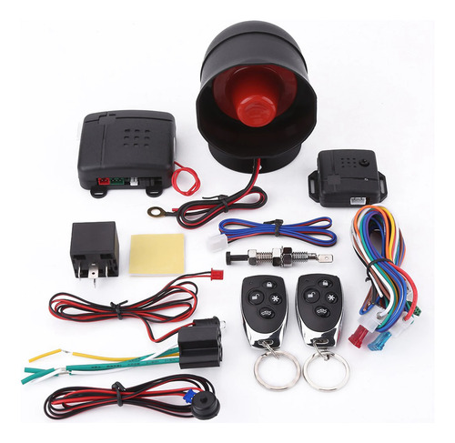 Sistema De Alarma Universal Para Auto + 2 Controles Y Sirena