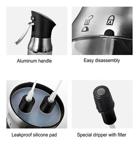Pulverizador De Botellas De Aceite, Condimento Transparente