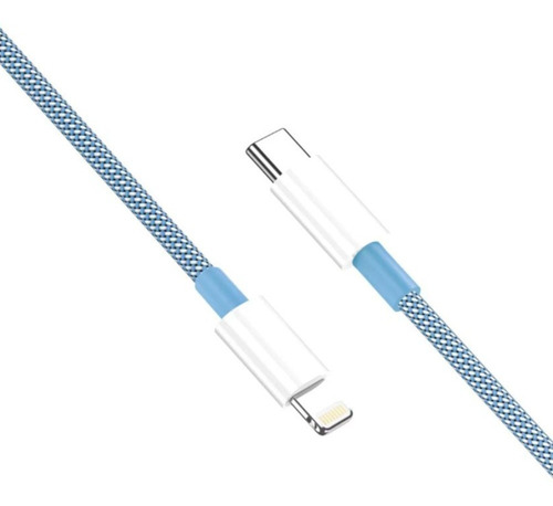 Fancy PD07 Lightning Azul Usb-c 20w Compativel iPhone 12 13 14