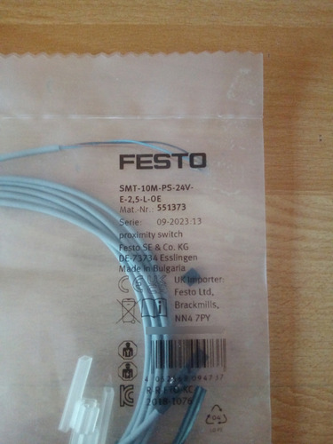 Sensor De Proximidad Festo Smt-10m-ps-24v-e-2,5-l-oe 551373