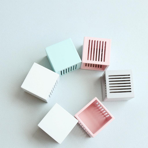 2 Artesanías Cubo Madera Cajón Muebles De Rosa