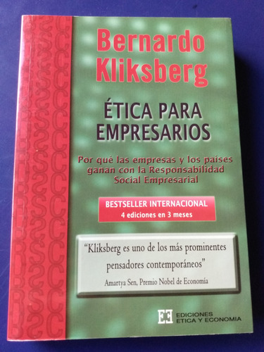 Ética Para Empresarios - Bernardo Kliksberg