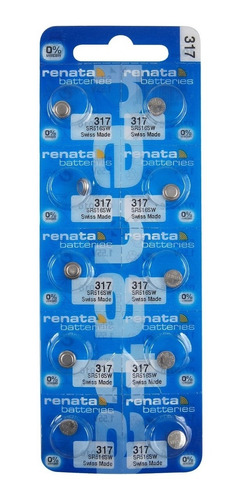 Pilas Renata 317 Originales Suiza | Batería Tipo Botón X10 