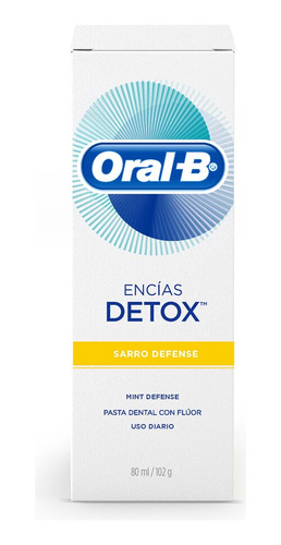 Crema Dental Oral-b Encias Detox Sarro - GRS a $164