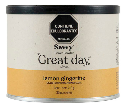Magnesio Savvy | Lemon Gingerine 210g - g a $380