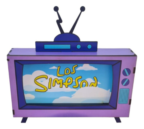 Tv De Los Simpsons Soporte De Celular Mdf 3 Mm