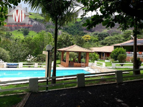 Imagem 3 de 30 de Chácara Maravilhosa Com 05 Dormitórios, Piscina, Campinho, Pomar, Local Arborizado, Vista Linda, À Venda, 2560 M² Por R$ 680.000 - Rural - Socorro/sp - Ch0792
