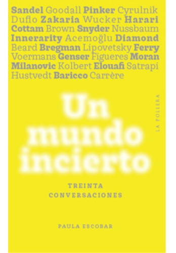 Libro Un Mundo Incierto: Treinta Conversaciones /526