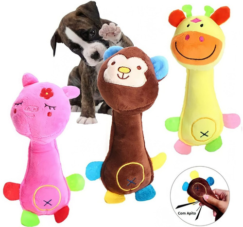 Brinquedos Pets Coisas Para Cachorros Pelúcia Para Cães Top Cor Macaco Desenho Macaco