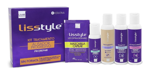 Keratina Lisstyle Alisadora Cabello Kit - mL a $165