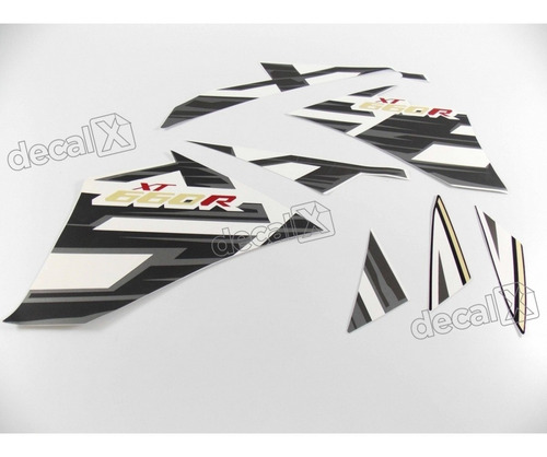 Kit Adesivos Compatível Yamaha Xt 660r 2015 Branca 10433 Cor Adesivo Emblema Gráfico Xt660r 2015 Branca