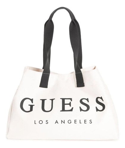 Cartera Tote Bag Guess Canvas Beach