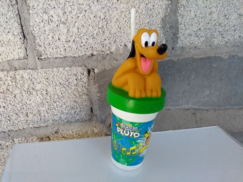 Antiguo Vaso Festeja Con Pluto Año 2000 Colección Original 