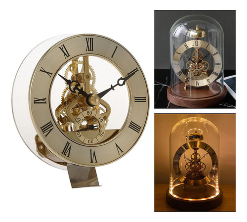 Mecanismo De Reloj De Engranajes Vintage, Juego De Oro