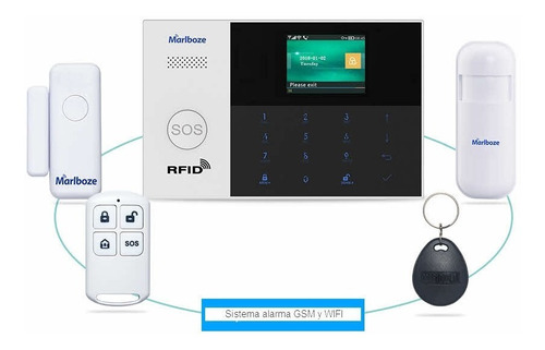 Kit Alarma Marlboze Gsm Wifi Sim Sms Vigilancia Seguridad