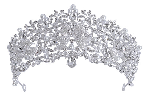 Diadema De Novia Con Corona, Accesorio Coreano