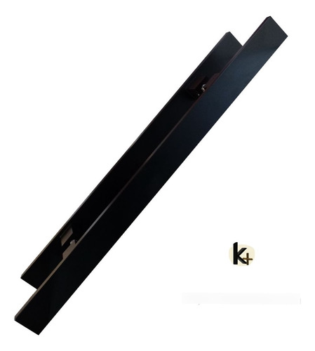 Puxador Porta Quadrato Preto 1m Total X 80cm Entre Furos