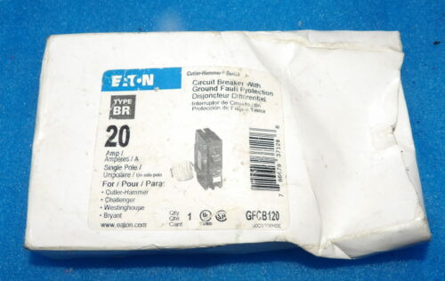 Nib Eaton Gfcb120 20a Ground Fault Circuit Breaker + 1 Y Ccm