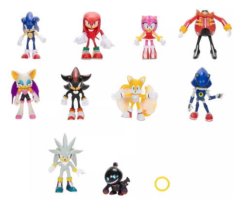 Set 10 Figuras Sonic Amigos Y Villanos Incluye A Shadow 2025