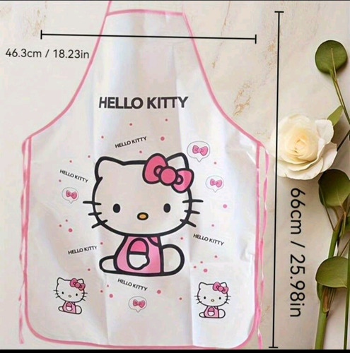 Mandil Delantal Hello Kittie Básico Cocina